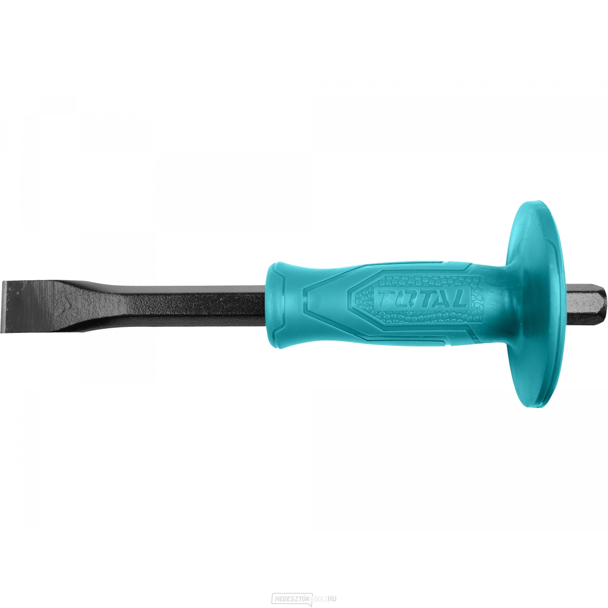 Lapos véső műanyag védővel, ipari, penge szélessége 19mm, hossza 254mm.