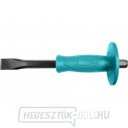 Lapos véső műanyag védővel, ipari, penge szélessége 19mm, hossza 254mm. gallery main image