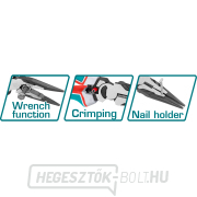 Fogó egyenes, ipari, 200mm, CrV Előnézet 