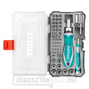 Csavarhúzó racsnis és óraműves csavarhúzó anyákkal és hegyekkel, készlet 55db, ipari gallery main image