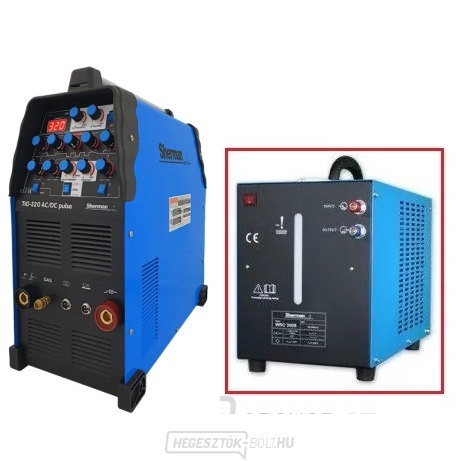 Sherman hegesztő inverter TIG 320 AC/DC impulzus hűtés WRC 300B