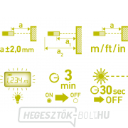 Digitális lézermérő 40M, 0,15-40m Előnézet 