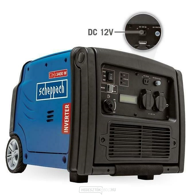 SG 3400i inverteres erőmű SCHEPPACH AVR-rel