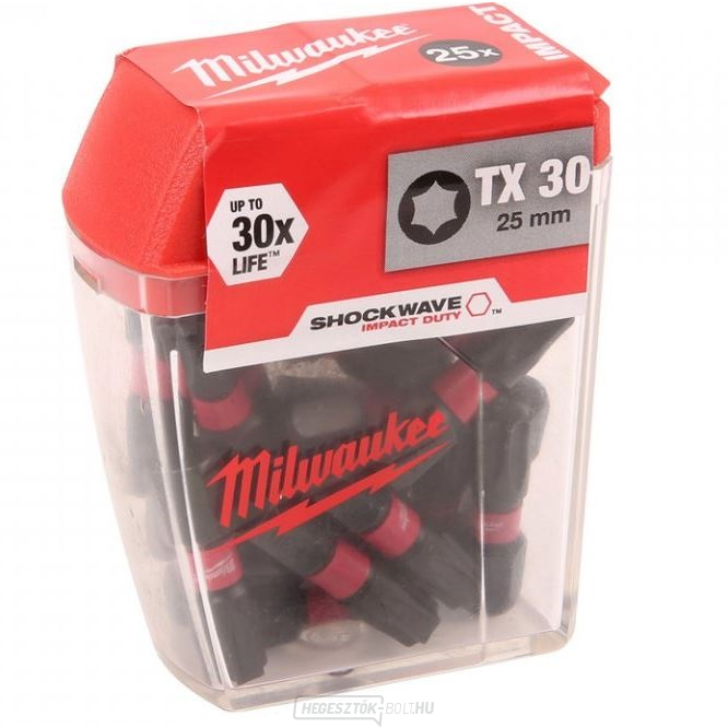 Milwaukee csavarhúzóhegyek SHW TX30 25mm - 25 db