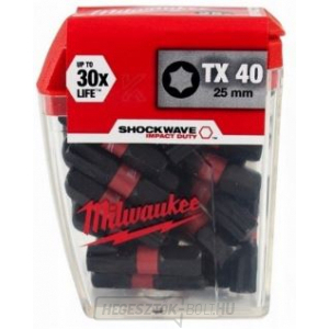 Milwaukee csavarhúzóhegyek SHW TX40 25mm - 25 db