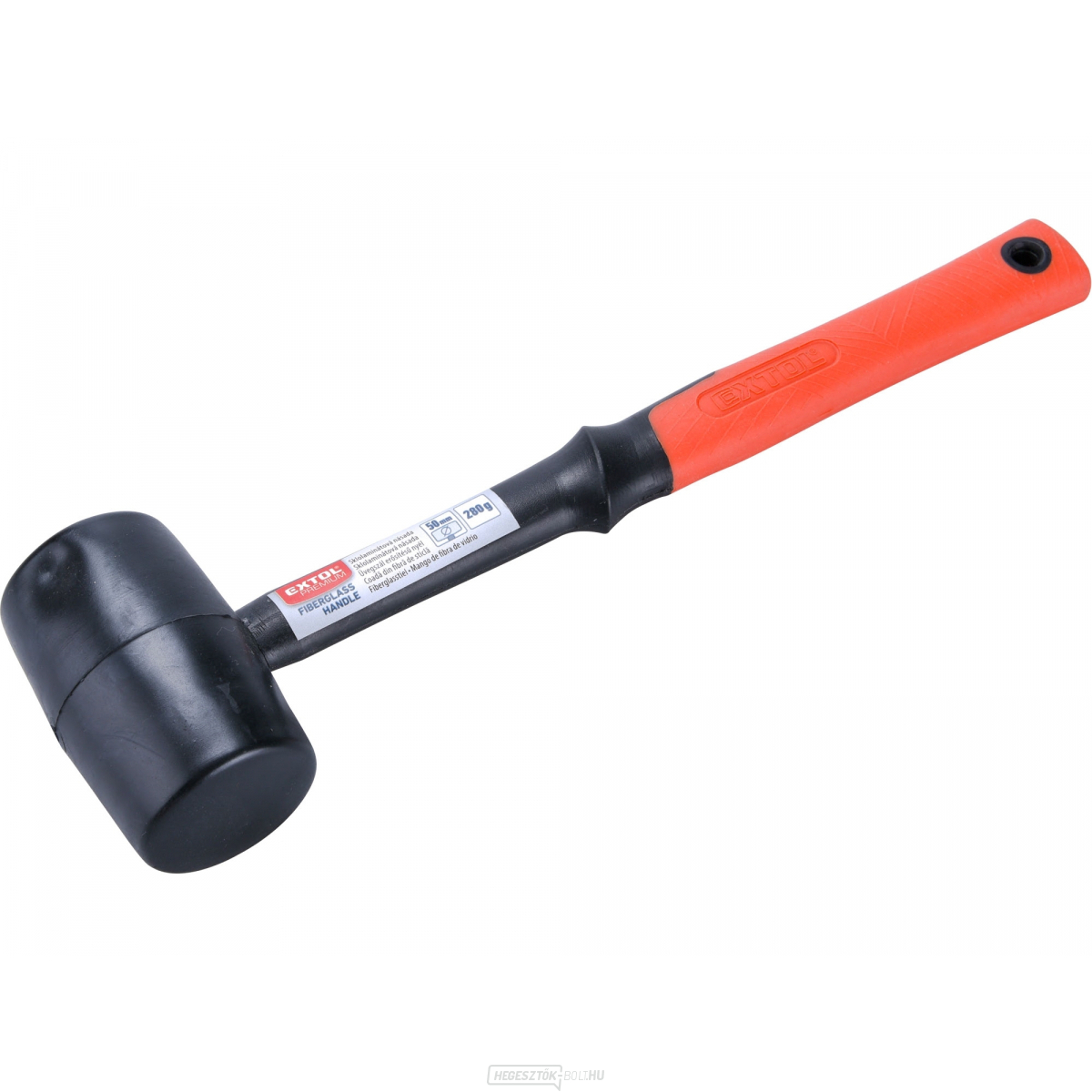 Gumikalapács, fekete, átmérő 50mm