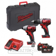 Milwaukee PowerPack akkumulátoros szerszámkészlet M18 BPP2D-402C Előnézet 