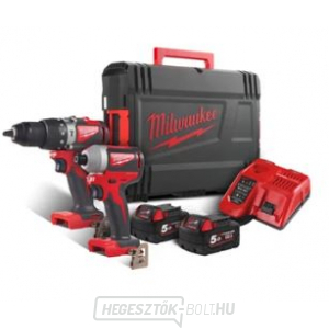Milwaukee karburátor nélküli akkumulátoros szerszámkészlet M18 BLPP2A2-502X Milwaukee karburátor nélküli akkumulátoros szerszámkészlet M18 BLPP2A2-502X