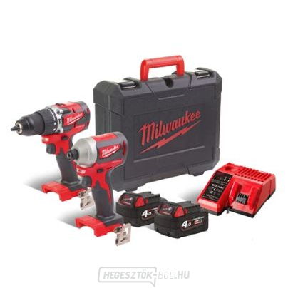 Milwaukee szénmentes akkumulátoros szerszámkészlet M18 CBLPP2A-402C