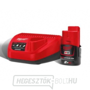 Milwaukee M12 NRG-201 akkumulátor és töltő készlet gallery main image