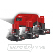 Milwaukee M12 NRG-603 akkumulátor és töltő készlet gallery main image