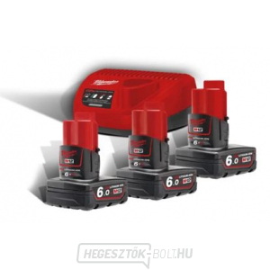 Milwaukee M12 NRG-603 akkumulátor és töltő készlet