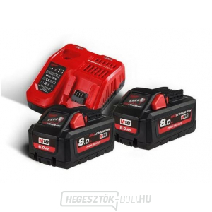 Milwaukee M18 HNRG-802 akkumulátor és töltő készlet