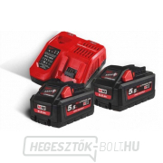 Milwaukee M18 HNRG-552 akkumulátor és töltő készlet gallery main image