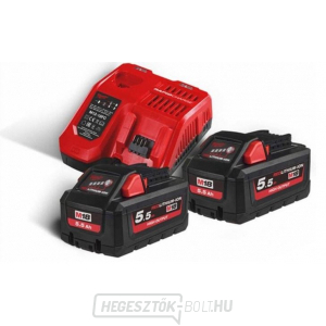 Milwaukee M18 HNRG-552 akkumulátor és töltő készlet gallery main image
