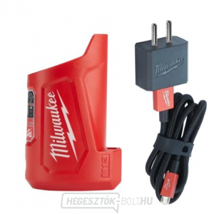 Milwaukee M12 TC kompakt utazó töltő és tápegység  gallery main image