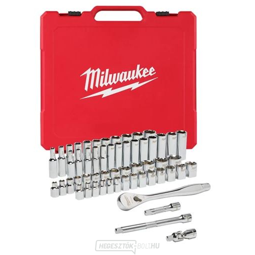 Milwaukee 3/8″ racsnis és metrikus és hüvelykes dugókulcs készlet - 56db Milwaukee 3/8″ racsnis és metrikus és hüvelykes dugókulcs készlet - 56db gallery main image