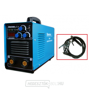 Sherman hegesztő inverter ARC 200C kábelek 5/25mm Sherman hegesztő inverter ARC 200C kábelek 5/25mm