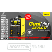 MIG/MMA hegesztőgép GeniMIg 250 LCD 4,3 hegesztőkábelhez Előnézet 