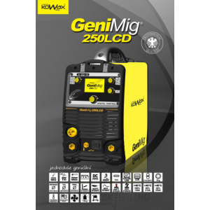 MIG/MMA hegesztőgép GeniMIg 250 LCD 4,3 hegesztőkábelhez