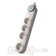 Solight túlfeszültségvédő, 150J, 4 aljzat, 3m, fehér Előnézet 