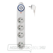 Solight túlfeszültségvédő, 150J, 4 aljzat, 3m, fehér Solight túlfeszültségvédő, 150J, 4 aljzat, 3m, fehér gallery main image