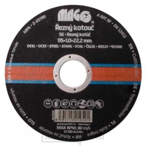 Vágókorong fémhez 115x1,0x22,2mm Vágókorong fémhez 115x1,0x22,2mm gallery main image