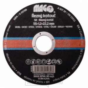 Vágókorong fémhez 115x1,2x22,2mm Vágókorong fémhez 115x1,2x22,2mm gallery main image