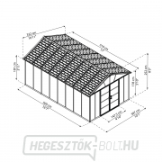 Palram bővítő modul 11x4,1 a Yukon 11 sorozatú házakhoz (antracit)  náhled