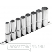 Hosszabbított dugókulcsok, MULTI-LOCK, 8 darabos készlet, 1/2