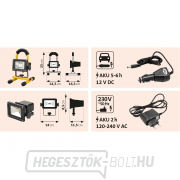 LED-es reflektor, újratölthető talppal, 800lm, Li-ion náhled