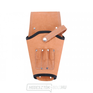 Fúrótáska bőr, övpánt, biztonsági hevederrel és három fogantyúval a fúrószerszámok/kulcsok számára. Fúrótáska bőr, övpánt, biztonsági hevederrel és három fogantyúval a fúrószerszámok/kulcsok számára. gallery main image