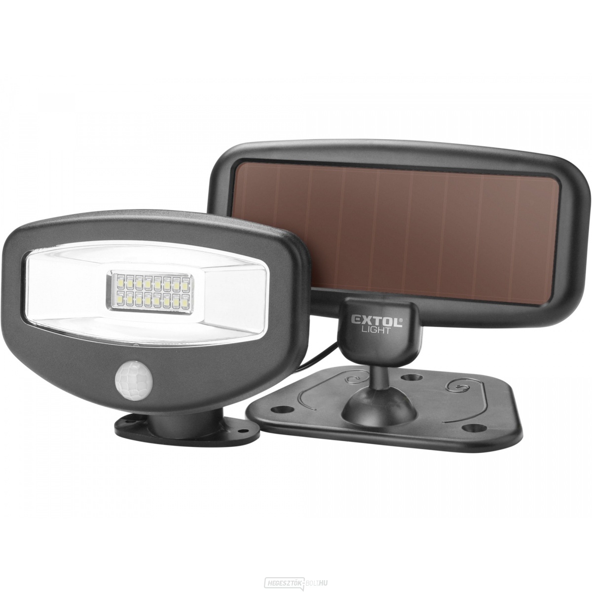 LED reflektor mozgásérzékelővel, 100lm, napelemes töltés