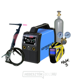 Kürtőgép KITin 150 TIG LA RS + kábelek 25/5m + sisak + TIG pisztoly + szelep + teli ARGON palack Kürtőgép KITin 150 TIG LA RS + kábelek 25/5m + sisak + TIG pisztoly + szelep + teli ARGON palack gallery main image