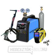 Kürtőgép KITin 170 TIG LA RS + kábelek 25/5m + sisak + TIG pisztoly + szelep + teli ARGON palack Kürtőgép KITin 170 TIG LA RS + kábelek 25/5m + sisak + TIG pisztoly + szelep + teli ARGON palack gallery main image