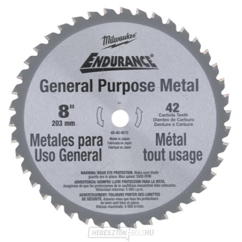 Milwaukee Fémfűrészlap 203x16x42z - 1db