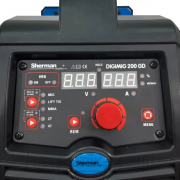 Sherman DIGIMIG 200 GD Synergy + Pisztoly + Földelőkábel + Nyomáscsökkentő szelep + Automatikusan sötétedő bura + Kábel + Kocsi + Teljes henger Előnézet 