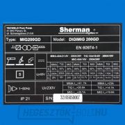 Sherman DIGIMIG 200 GD Synergy + Pisztoly + Földelőkábel + Nyomáscsökkentő szelep + Automatikusan sötétedő bura + Kábel + Kocsi + Teljes henger náhled