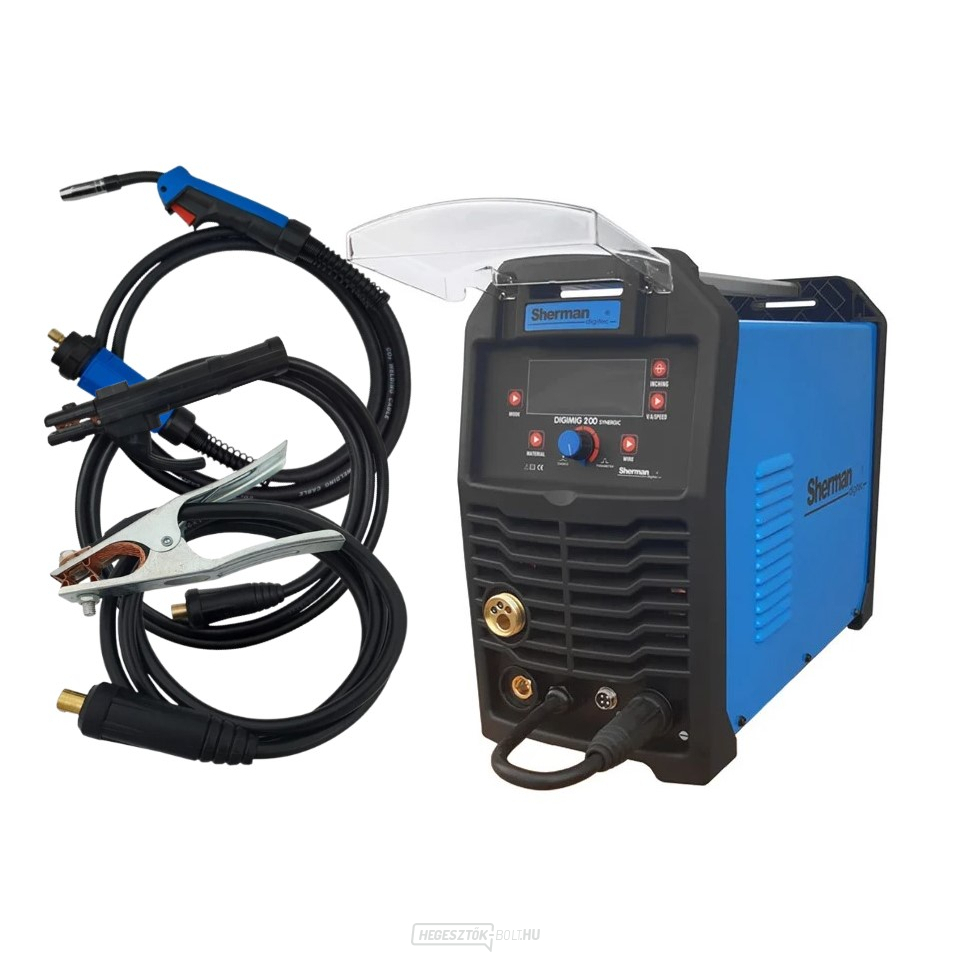 Sherman DIGIMIG 200 Synergic + hegesztőpisztoly + kábelek