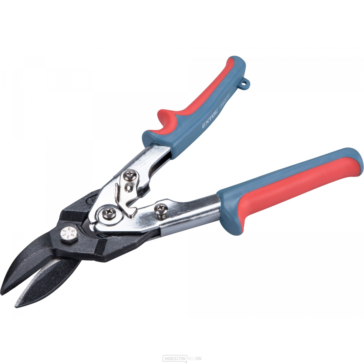 Lemezvágó olló, 255mm, egyenes és jobb, CrMoV