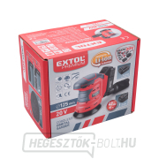 Akkus excenteres daráló Extol Premium SHARE20V, 20V Li-ion, 2000mAh, 125mm náhled