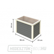 Emelt ágy KARIBU HOCHBEET 190 (73089) terragrau Előnézet 