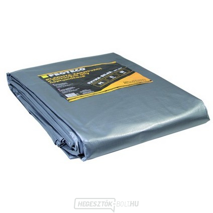 ponyva 15x20 m extra vastag vízhatlan hálóval szürke 160g/m2
