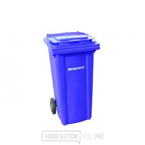 240 literes műanyag tároló kék, kerekekkel