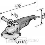Flex sarokcsiszoló kétkezes 2100W, 180mm, L21-8 180 Előnézet 