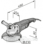 Flex sarokcsiszoló kétkezes 2100W, 230mm, L21-6 230 náhled