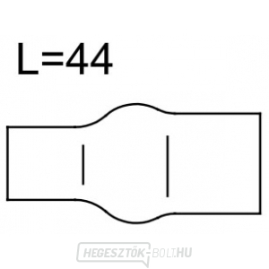 4. számú kerámia fúvóka 6,4x44 mm (42,0300,0672)