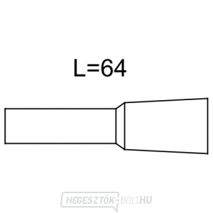 5. számú kerámia fúvóka 8,0x64 mm (42,0300,1121)