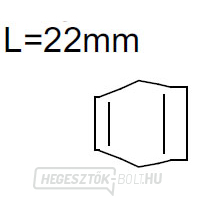 6. számú kerámia fúvóka 9,6x22 mm (42,0300,0818) gallery main image