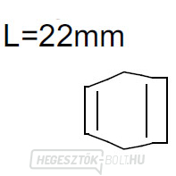 7. számú kerámia fúvóka 11,2x22 mm (42,0300,0819)
